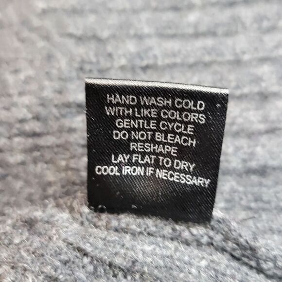 Catherine Malandrino Wool Cashmere Sweater Longline Cardigan Duster Charcoal - Picture 11 of 15